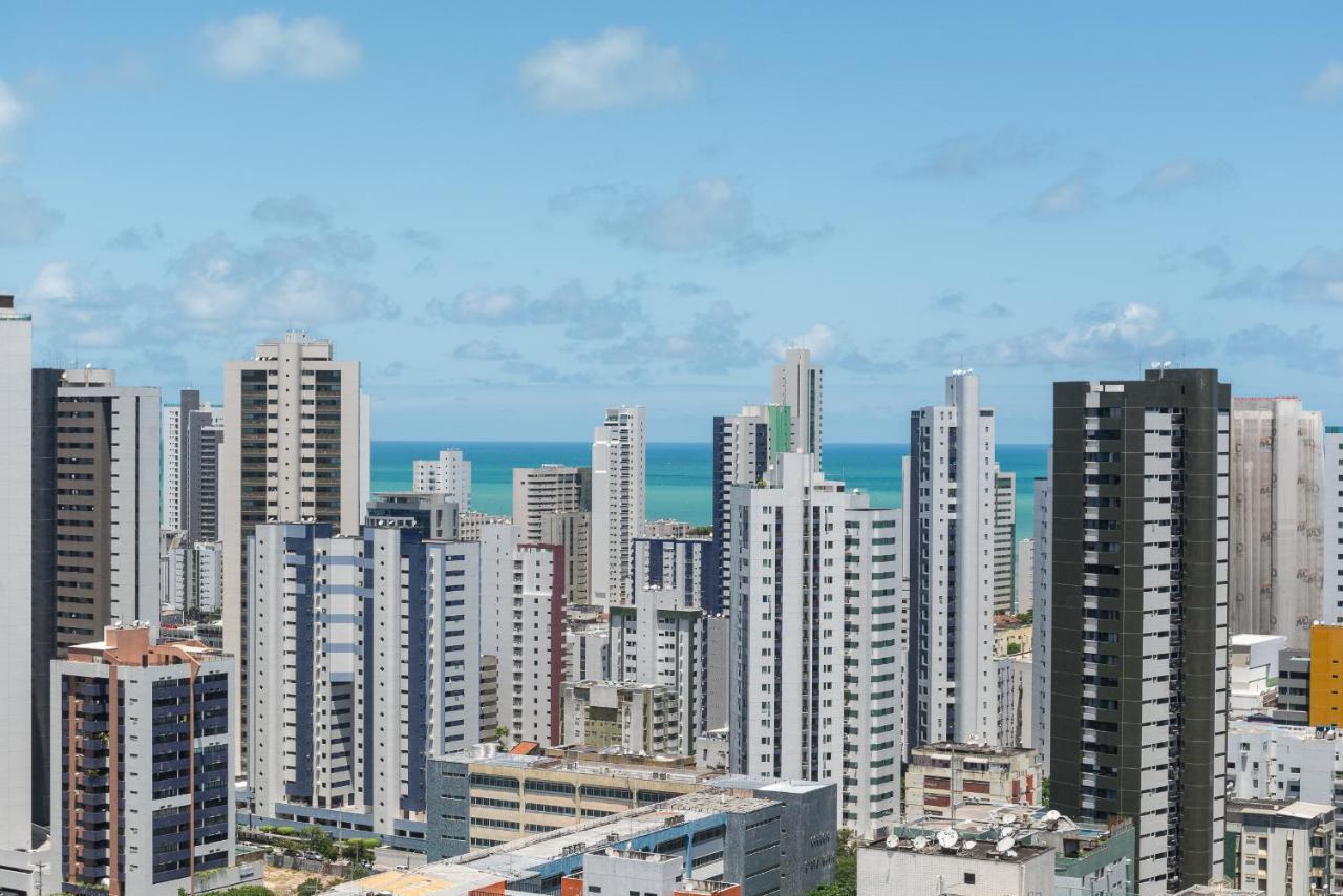 Excelente Flat Em Boa Viagem 2 Quartos Beach Class Ideal Para Familia Ou Viagens De Negocio Nob2104 Recife Esterno foto